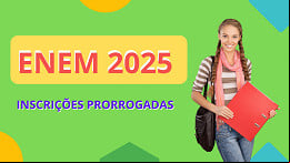 ENEM 2025: inscrições são prorrogadas, mas provas estão mantidas ENEM 2025: inscrições são prorrogadas, mas provas estão mantidas